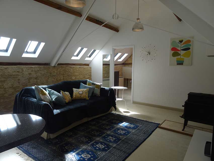 Living room in flat for short term rent