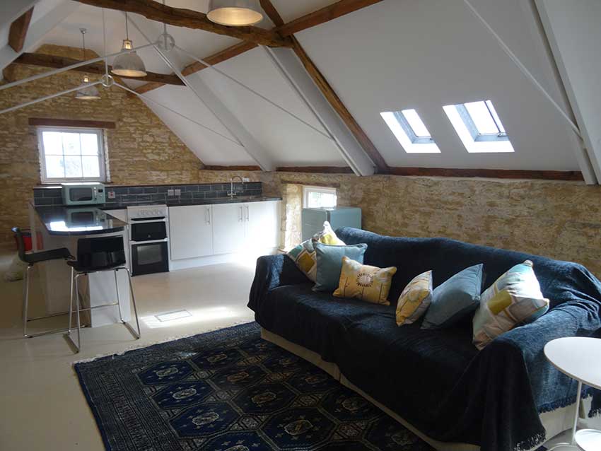 Kitchen Living room in flat for short term rent