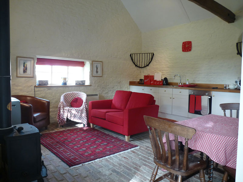 Living room in short term rental